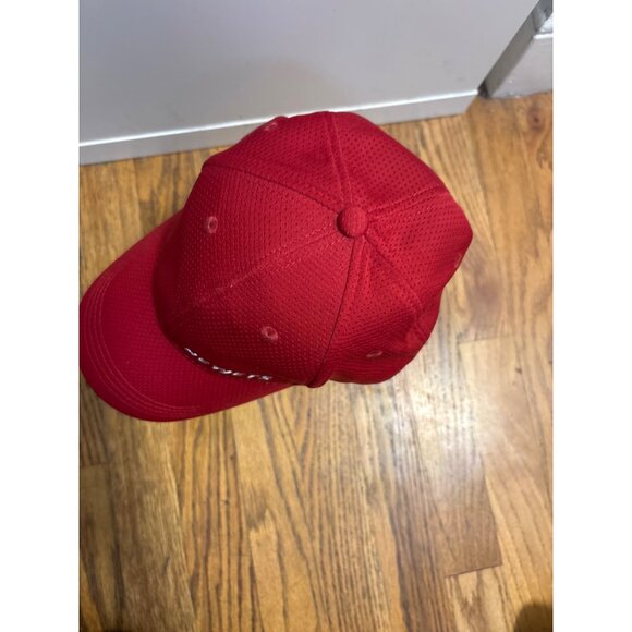 NetJets Red Mesh Baseball Cap Adjustable Strapback Unisex - Picture 3 of 5
